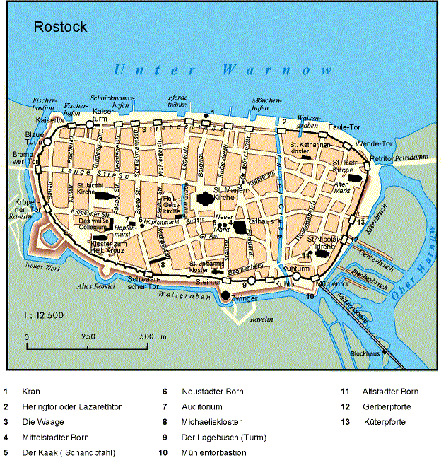 Rostock Karte