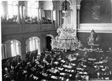 Die erste Sitzung des Parlaments 1907