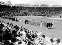 Die finnische Olympiamannschaft 1912